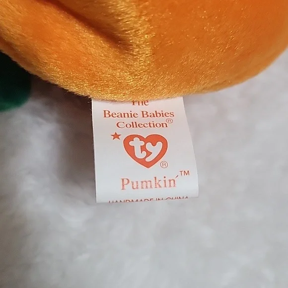 Ty Plush Pumpkin with Green Limbs - Picture 5 of 6